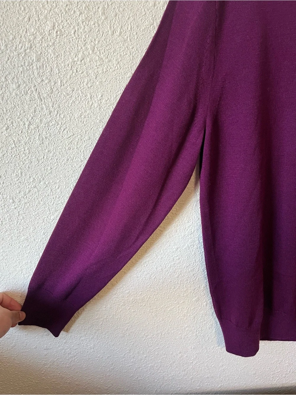 Banana Republic Men’s Crewneck Sweater in Merino Wool - Burgundy